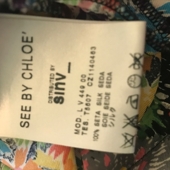 See by Chloe SILK dress Size 6 In excellent condition - Picture 4 of 8